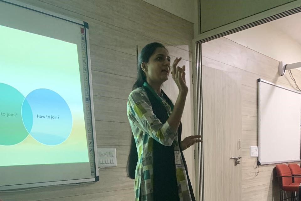 Session conducted on the “psychological perspective of yoga” with the CS Department